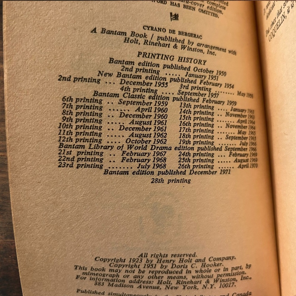 Book Cyrano de Bergerac Play Complete & Unabridged Edmond Rostand Paperback - Picture 6 of 8